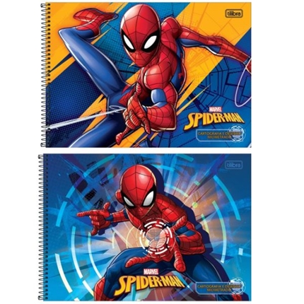 Caderno de Desenho Espiral / Capa Dura - Homem Aranha