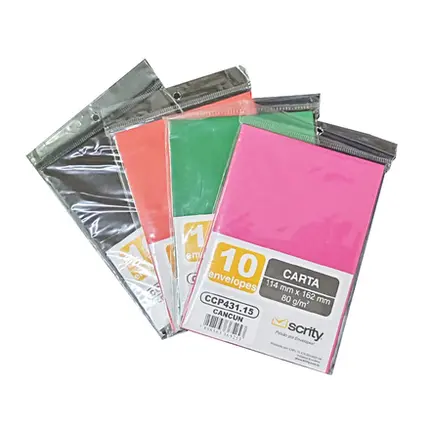 ENVELOPE CARTA C/10 SCRITY