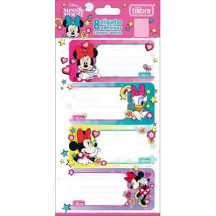 ETIQUETA ADESIVA MINNIE C/8 TILIBRA
