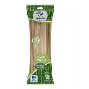 PALITO ESPETO DE CHURRASCO 250X4MM C/50 THEOTO