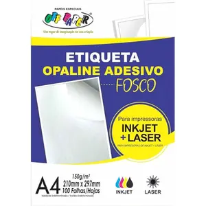 ADESIVO OPALINE FOSCO A4 C/100 OFF PAPER