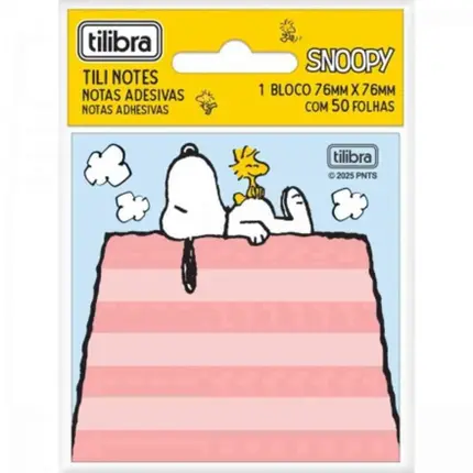 BLOCO ADESIVO POST-IT SNOOPY 76X76MM TILIBRA