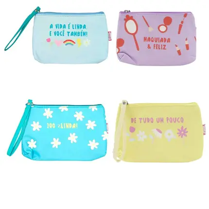 NECESSAIRE EM POLIESTER E PVC QUALIS