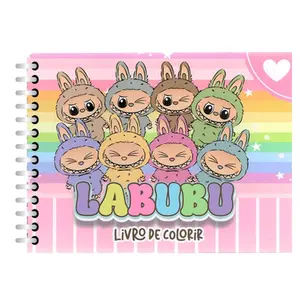 CADERNO DE COLORIR LABUBU