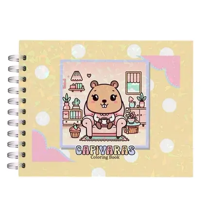 CADERNO DE COLORIR CAPIVARA