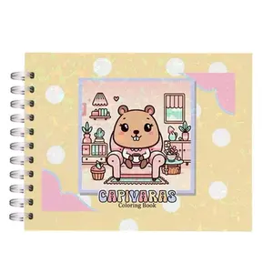 CADERNO DE COLORIR CAPIVARA