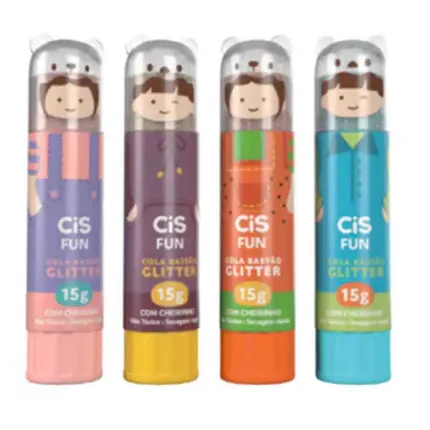 COLA BASTAO GLITTER C/ CHEIRINHO CIS