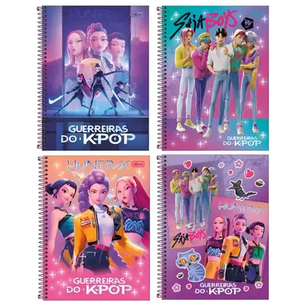 CADERNO 1MT GUERREIRAS DO K-POP TILIBRA