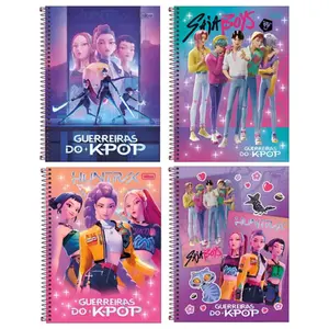 CADERNO 1MT GUERREIRAS DO K-POP TILIBRA