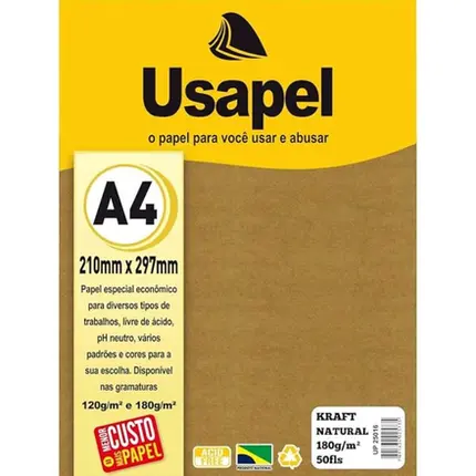 PAPEL KRAFT 180G C/50 USAPEL
