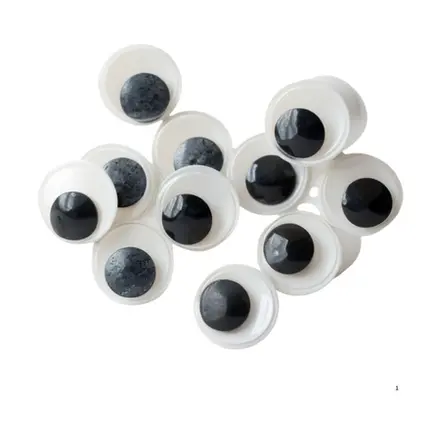 OLHO MOVEL 20MM PRETO C/50 KIT