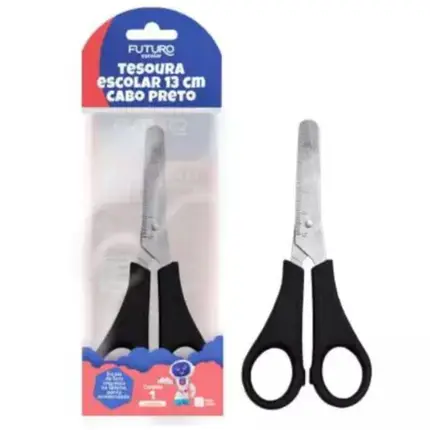 TESOURA ESCOLAR CABO PRETO FUTURO
